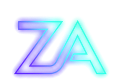 ZA Digital Solutions neon logo mark